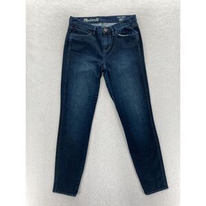 Madewell Skinny Skinny Ankle Jeans Women's 25 Dark Wash Blue Stretch‎ Denim Pant